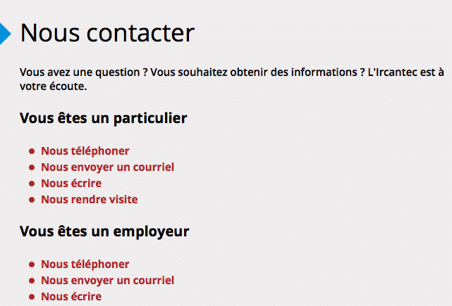 Contact Ircantec
