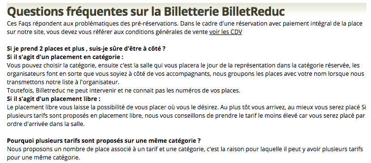 FAQ BilletReduc