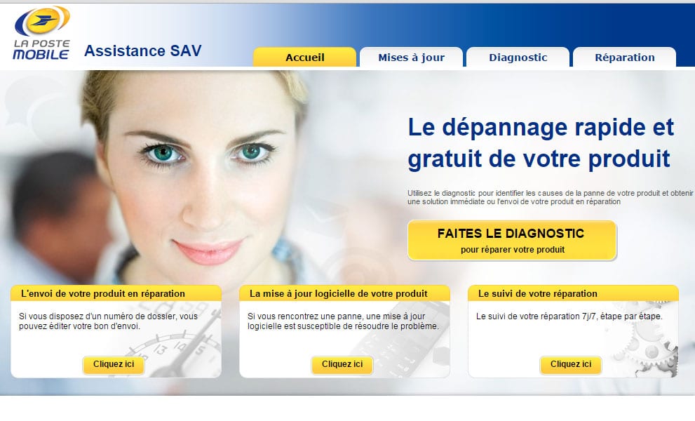 Service Client de La Poste Mobile
