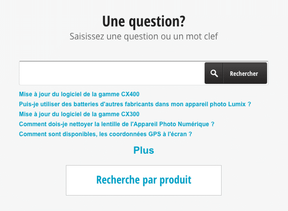 Questions Panasonic