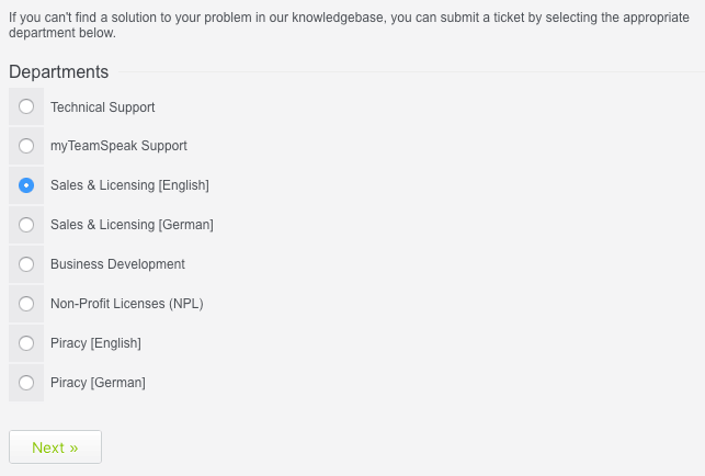 Formulaire Teamspeak