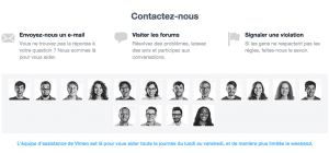 Connectez-vous à votre compte pour contacter le service client Vimeo