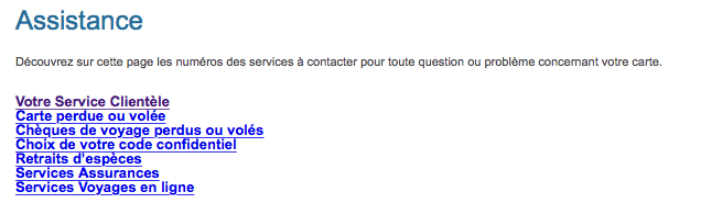 Assistance American Express