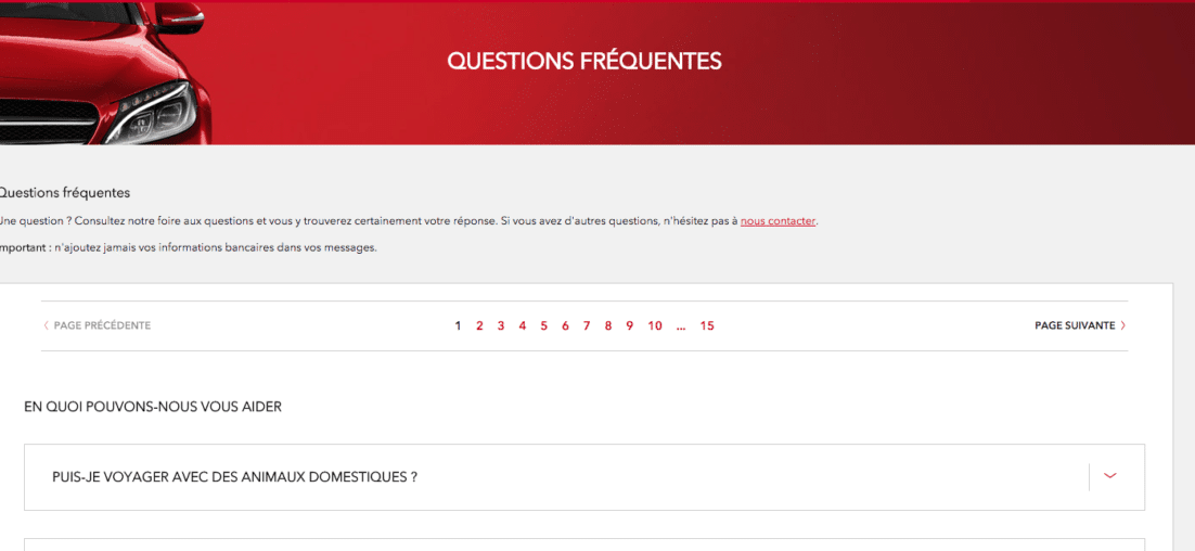 FAQ Avis