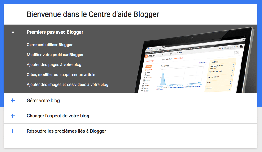 Centre d'aide Blogger