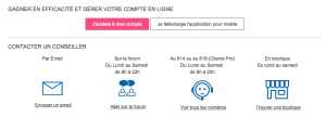 Page de contact officielle Bandyou