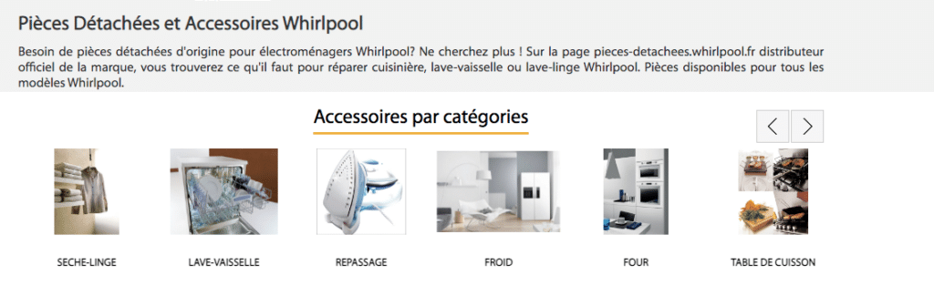 Boutiques Whirlpool