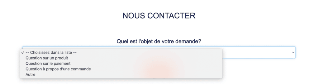 Formulaire de contact Certideal