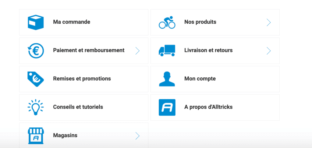 Page contact Alltricks