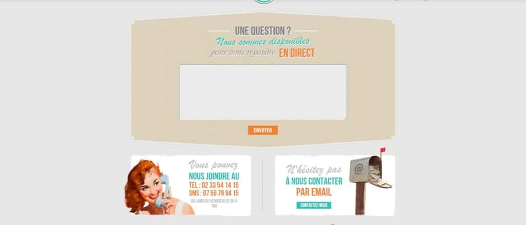 Page de contact le petit vapoteur