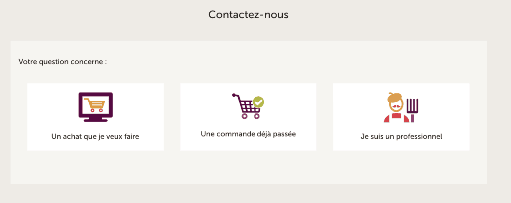 Aperçu de la page de contact du site Pourdebon