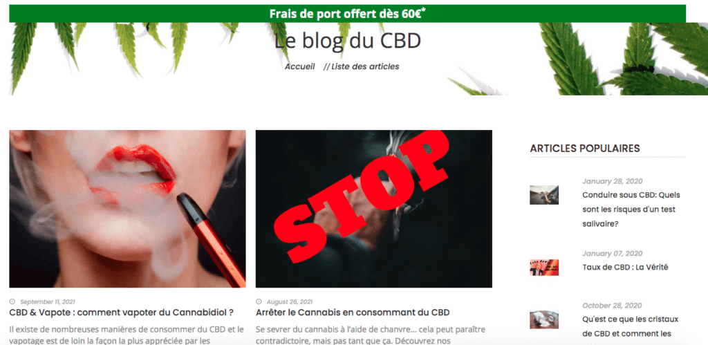 Aperçu du site web Weed Side Story