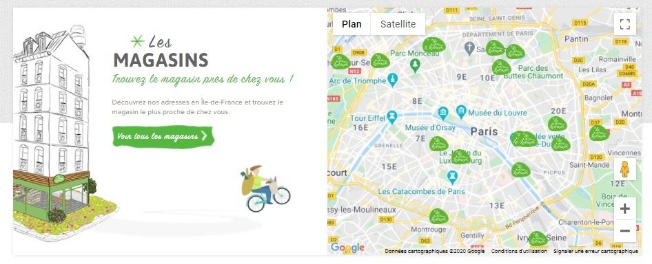 Plan des magasins Les nouveaux robinson