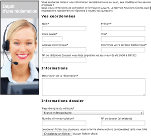 Comment déposer une réclamation à Audi