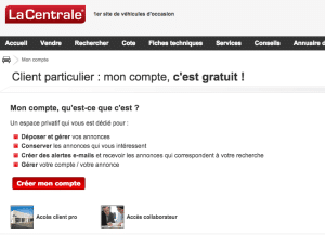 Se connecter à l'espace client la-centrale.fr