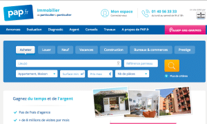 Aperçu du site officiel PAP.fr