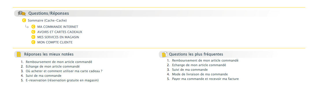 FAQ Cache Cache