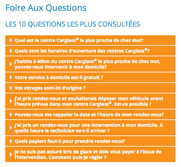 FAQ Carglass