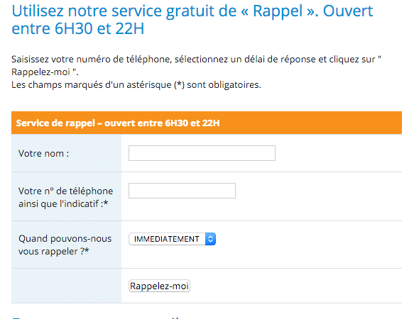 Service Rappel Carglass