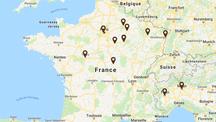 Liste des magasins Maison caffet