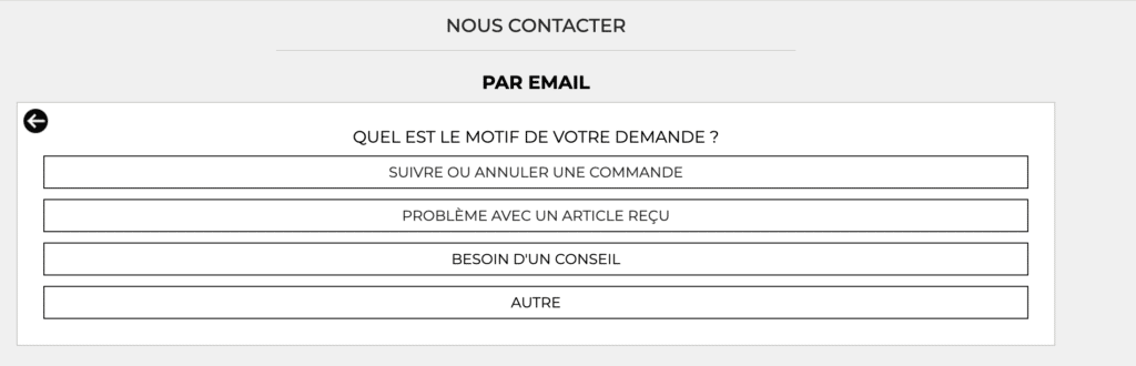 Page de contact Cybertek