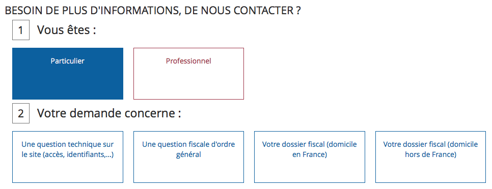 Formulaire impôts
