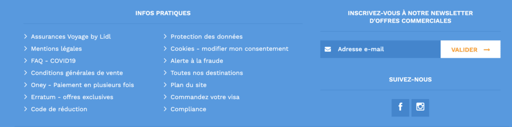 Infos pratiques Lidl Voyages
