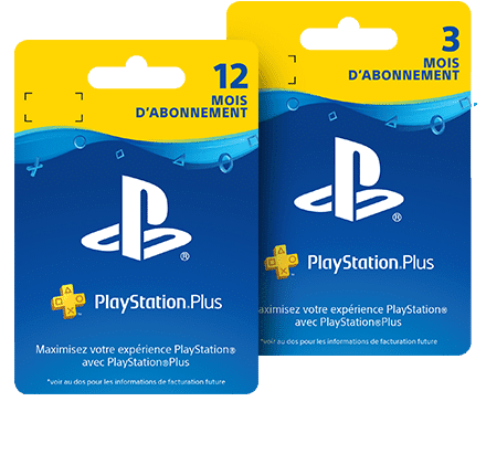 Carte d'abonnement Playstation plus