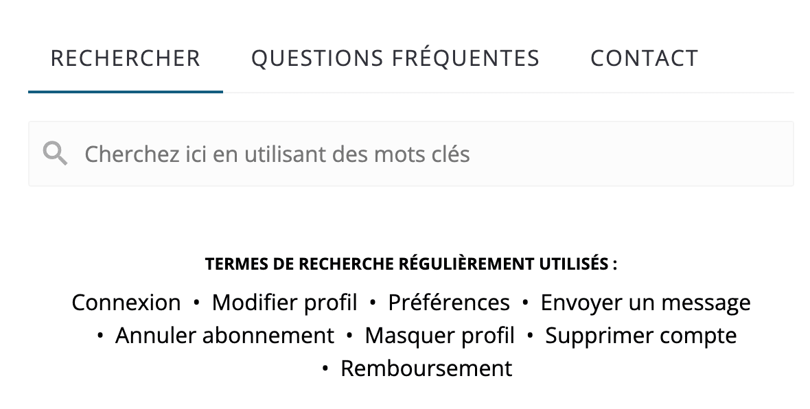 Page d'assistance eDarling
