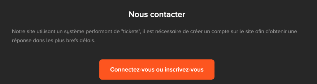 Support d'aide Instant Gaming