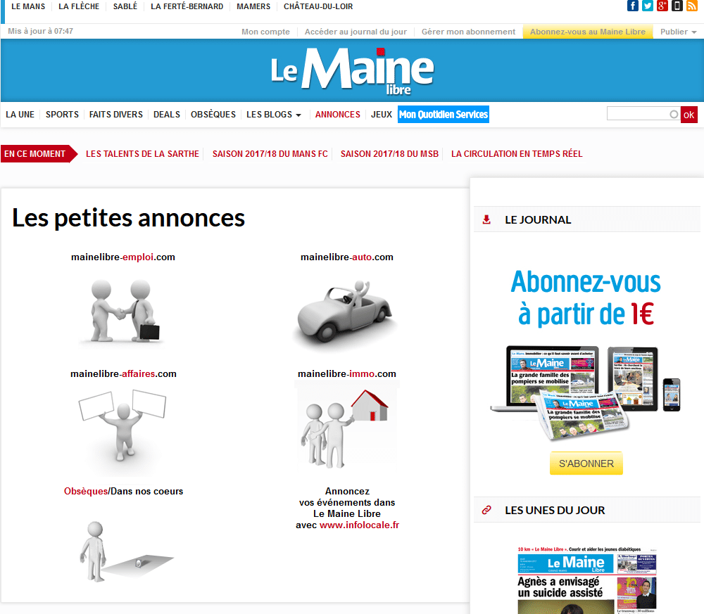 Annonces le Maine Libre