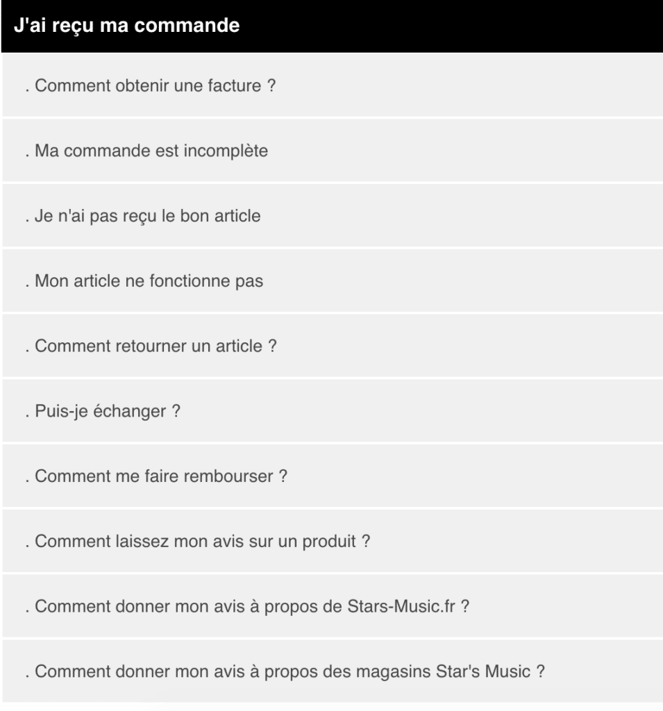 FAQ Star's Music