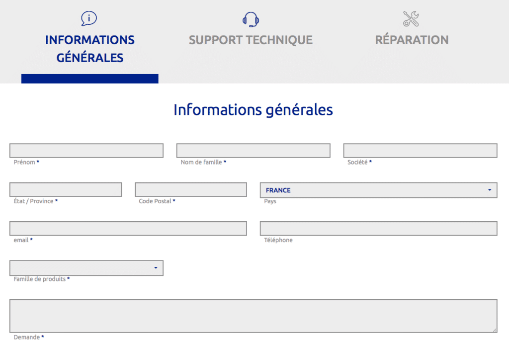 Dualogic formulaire contact