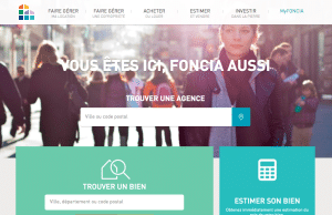 Page web Foncia