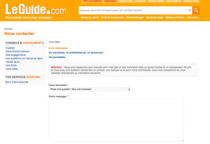 ecrire leguide.com