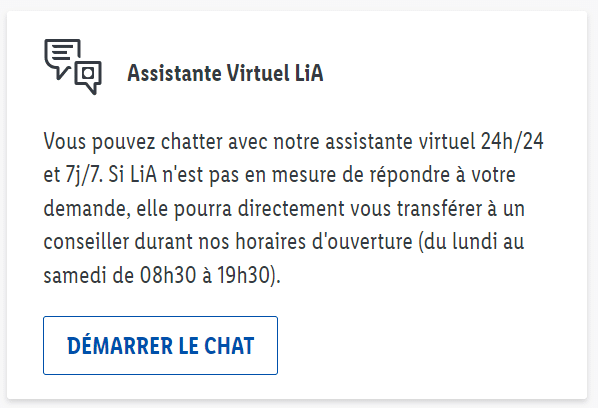 Chat en ligne Lidl