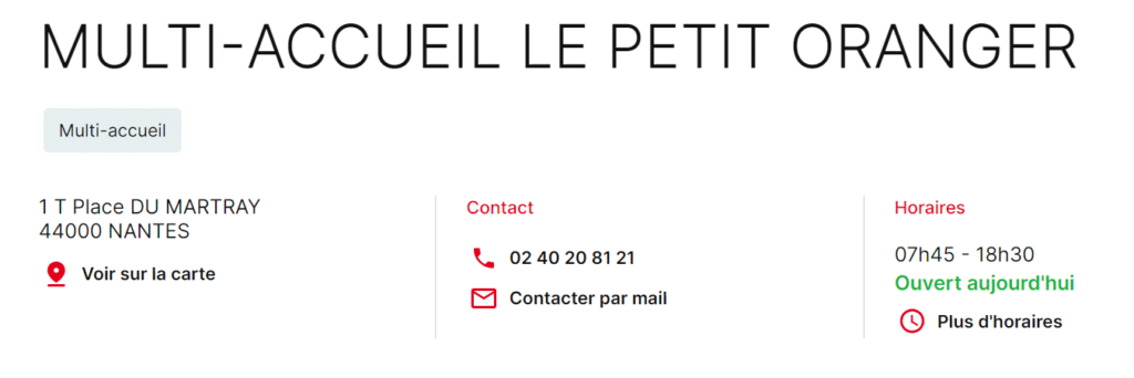 Coordonnées Croix Rouge