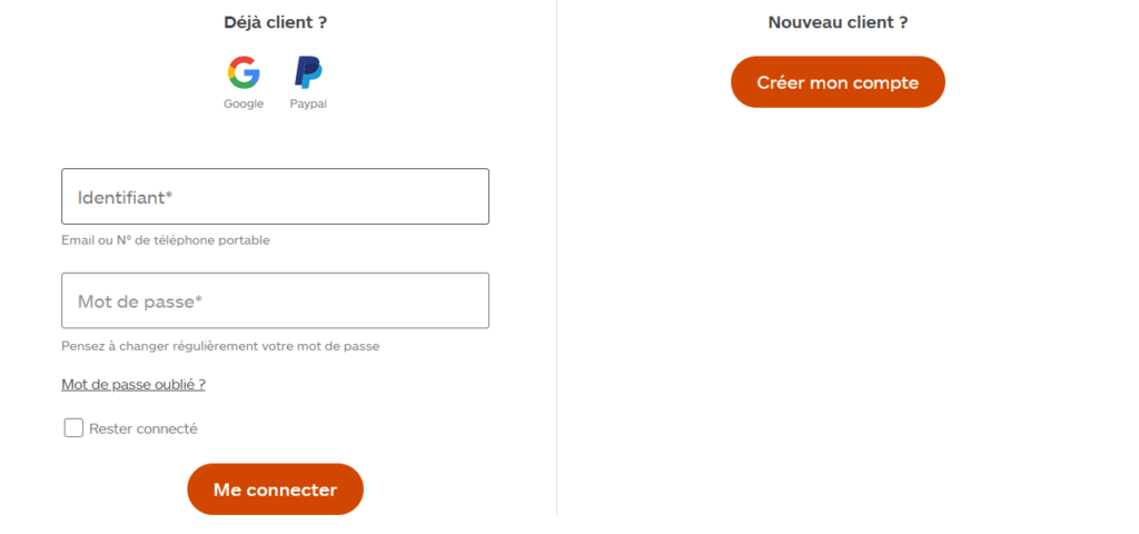 Se connecter Boulanger
