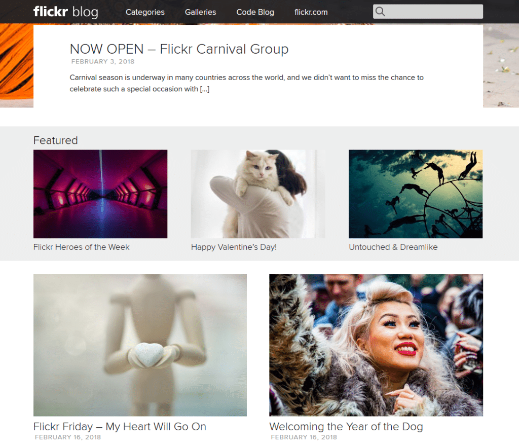 blog flickr