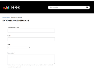 contact deezer
