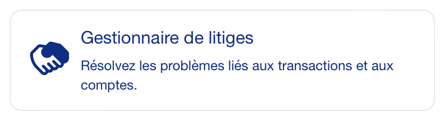 gestionnaire litiges PayPal