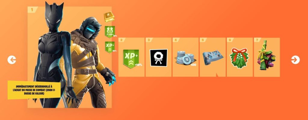 Aperçu du site web Fortnite