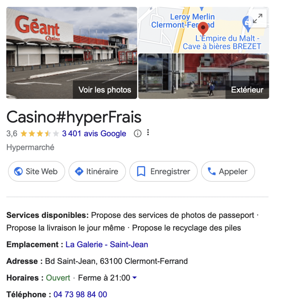 Géant Casino Clermont Ferrand