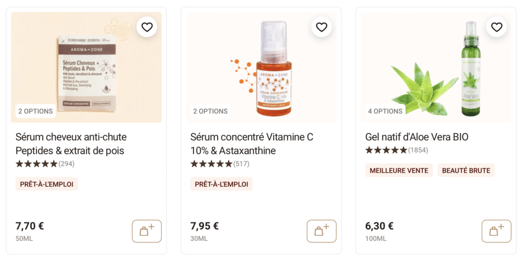 produits favoris aroma zone