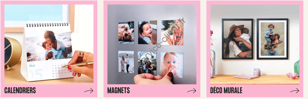 Modèle de calendriers et livres photos