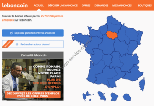 Page d'accueil LeBonCoin