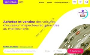 Aperçu du site web Carventura
