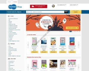 Aperçu du site web shop contact