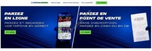Aperçu du site web parions sport
