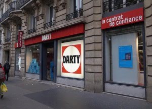 Façade d'un magasin Darty